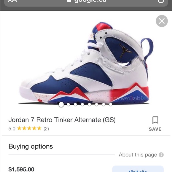 Men’s Air Jordan 7 RARE ‘Retro Tinker Alternate’ - Picture 5 of 6